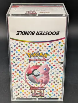 Pokemon 151 SV3.5 Booster Bundle Display Factory Sealed Case W/Acrylic Case - Image 1