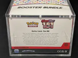 Pokemon 151 SV3.5 Booster Bundle Display Factory Sealed Case W/Acrylic Case - Image 3