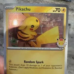 Pikachu 051/162 Stamped 2026 Pokemon Day Promo SWIRLS 🌀 - Image 2