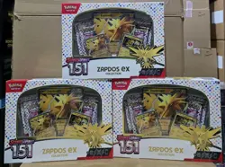 LOT OF 3 Pokemon TCG Zapdos ex Collection Scarlet & Violet 151 - Image 1