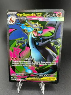 Pokemon Mega Charizard X ex Me02: Phantasmal Flames 109/094 Holo READ DESC - Image 1