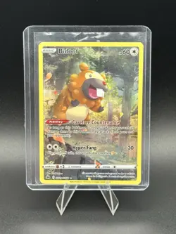Pokemon Tcg - Bidoof GG29/GG70 Crown Zenith: Galarian Gallery Holo Rare NM - Image 1