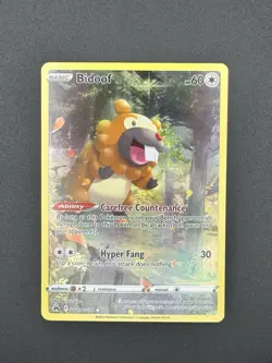 Pokemon Tcg - Bidoof GG29/GG70 Crown Zenith: Galarian Gallery Holo Rare NM - Image 3