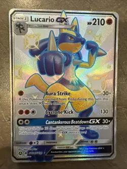 Lucario GX SV64/SV94 Hidden Fates Shiny Vault Pokemon 2019 Nm - Image 1