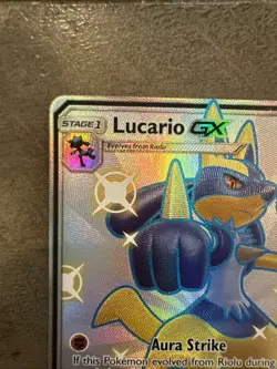 Lucario GX SV64/SV94 Hidden Fates Shiny Vault Pokemon 2019 Nm - Image 2