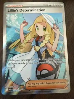 Pokemon Lillie's Determination TCG 169/132 Mega Evolution Ultra Rare Holo - Image 1