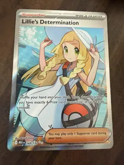 Pokemon Lillie's Determination TCG 169/132 Mega Evolution Ultra Rare Holo - Image 2