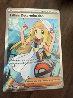 Pokemon Lillie's Determination TCG 169/132 Mega Evolution Ultra Rare Holo - Image 3
