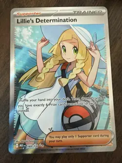 Pokemon Lillie's Determination TCG 169/132 Mega Evolution Ultra Rare Holo - Image 4