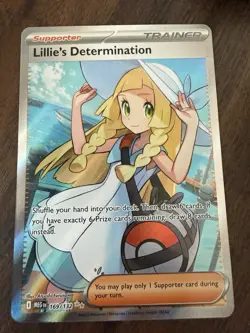 Pokemon Lillie's Determination TCG 169/132 Mega Evolution Ultra Rare Holo - Image 5