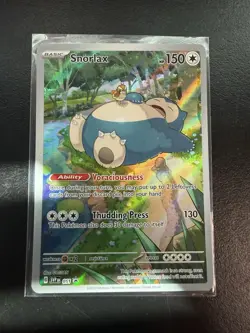 Pokemon TCG Snorlax 051 SV Scarlet & Violet Black Star Promo NM - Image 1