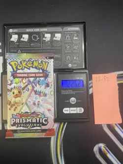 GOD PACKU 22.52g HEAVIEST! Prismatic Evolutions Pokemon Sealed Booster Pack New - Image 1