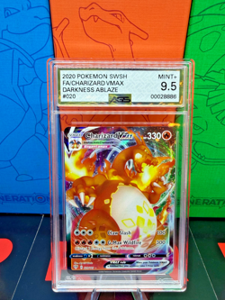 Pokemon Charizard VMAX 20/189 SWSH Darkness Ablaze Sword & Shield AGS 9.5 Mint - Image 1