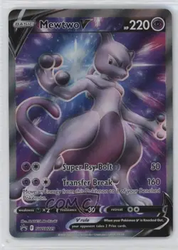 Mewtwo V Pokemon Sword & Shield Black Star #SWSH229 - Image 1
