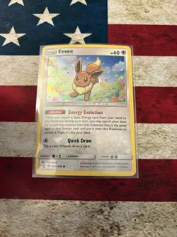 Pokemon TCG Eevee 101a/149 Sun and Moon Base Set - Image 1