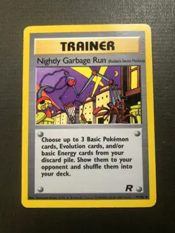Pokemon Nightly Garbage Run 77/82 Team Rocket Nice (small crease right side) - Image 1