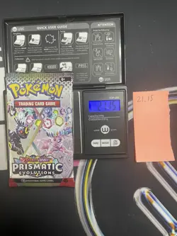 GOD PACKU 21.15g VERY HEAVY Prismatic Evolutions Pokemon Sealed Booster Pack New - Image 1