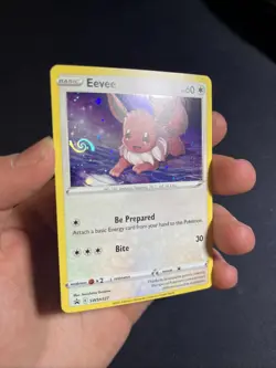 HD / MEW TAIL SWIRL Eevee SWSH127 Black Star Promo Pokemon NM - Image 1