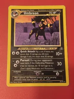 2001 Pokemon #32/75 Umbreon (Neo Discovery) - Image 1