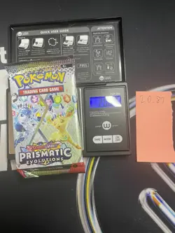 GOD PACKU 20.87g VERY HEAVY Prismatic Evolutions Pokemon Sealed Booster Pack New - Image 1