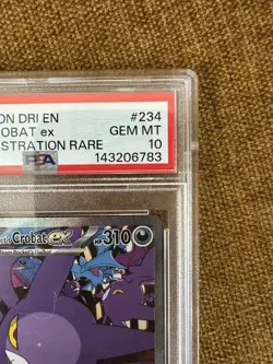 2025 Pokemon DRI EN Team Rockets Crobat ex Special illustration rare #234 PSA 10 - Image 3