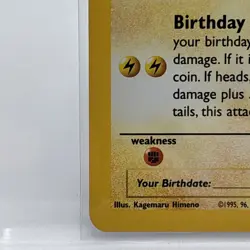 2000 Pokemon Promo Birthday Pikachu Holo Black Star #24 MINT/NM Vintage - Image 5