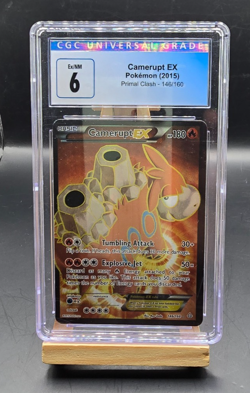 Pokemon Camerupt EX #146 Full Art Holo 2025 Primal Clash CGC 6 - Image 1