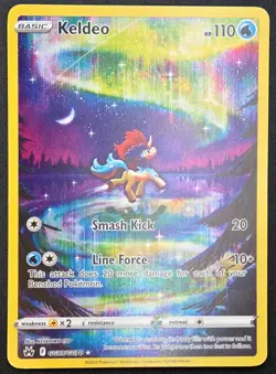 NM Keldeo GG 07/GG70 Crown Zenith Galarian Gallery Holo Full Art Pokemon TCG - Image 2