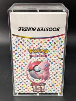 Pokemon 151 SV3.5 Booster Bundle Display Factory Sealed Case W/Acrylic Case - Image 1