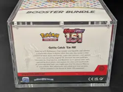 Pokemon 151 SV3.5 Booster Bundle Display Factory Sealed Case W/Acrylic Case - Image 3