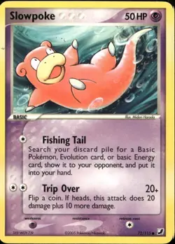 Slowpoke 72/115 Common EX Unseen Forces Pokemon - Image 1