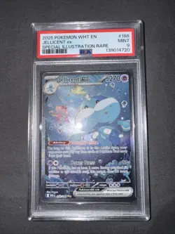 Pokemon PSA 9 Jellicent EX Special Illustration Rare White Flare 168/086 2025 - Image 1