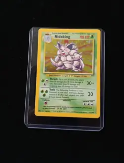 Pokemon TCG Nidoking Base Set Holo Unlimited Rare Card 11/102 LP Condition!!! - Image 1