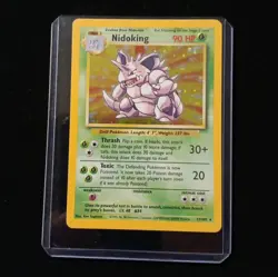Pokemon TCG Nidoking Base Set Holo Unlimited Rare Card 11/102 LP Condition!!! - Image 2