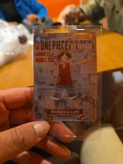 One Piece Monkey D. Luffy U.S College Basketball Card IN HAND - Image 4