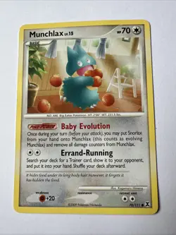 Pokemon Card - Munchlax 70/111 Rising Rivals Non Holo Common - Image 1