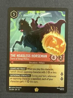 Disney Lorcana The Headless Horseman Terror Of Sleepy Hallow Foil - Image 1