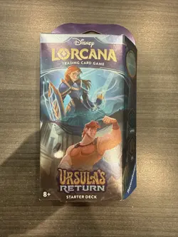 Disney Lorcana TCG: Ursula's Return Sealed Starter Deck - Sapphire & Steel - Image 1