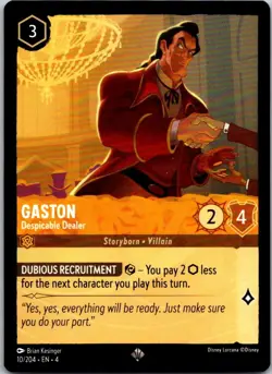 Disney Lorcana Gaston - Despicable Dealer Ursula's Return Free Shipping! - Image 1