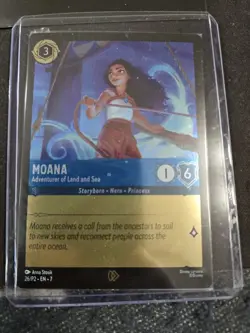 Disney Lorcana Promo Card Moana Adventurers on Land and Sea CINEMARK 26/P2 EN 7 - Image 1