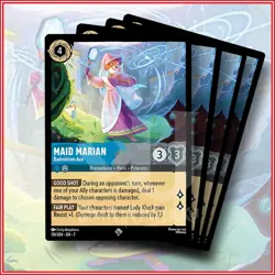 Disney Lorcana Maid Marian Badminton Ace 176/204 Super Rare x4 Archazia's Island - Image 1