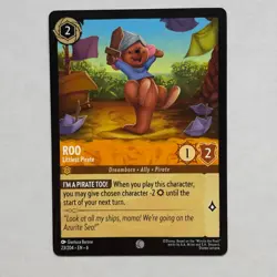 Roo 23/204 Disney Lorcana Azurite Sea Regular Common Card NM - Image 1