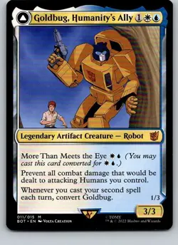 Goldbug, Humanity’s Ally - BOT - Transformers - Mythic - NM - MTG - Image 1