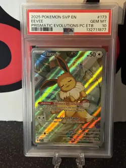 Eevee 173 Pokemon Center Promo PSA 10 Prismatic Evolutions PC ETB Stamp - Image 1