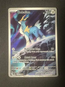 Pokemon TCG Cobalion 144/086 IR Illustration Rare Black Bolt NM Scarlet Violet - Image 1