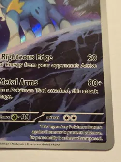 Pokemon TCG Cobalion 144/086 Black Bolt Illustration Rare IR Holo Card - Image 5