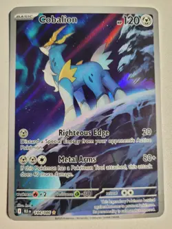 Cobalion 144/086 Black Bolt Illustration Rare Pokemon TCG English - Image 2