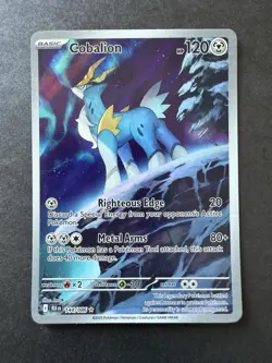 Cobalion 144/086 Illustration Rare Black Bolt Pokemon TCG Cards - Image 1