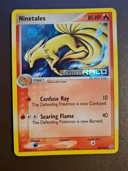Ninetales 38/106 EX Emerald Stamped Reverse Holo Rare 2005 Pokemon - LP 🔥 - Image 1
