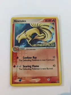 NINETALES 🔥 EX EMERALD 38/106 Holo STAMPED Vintage Pokemon 2005 Very Rare HP/MP - Image 2